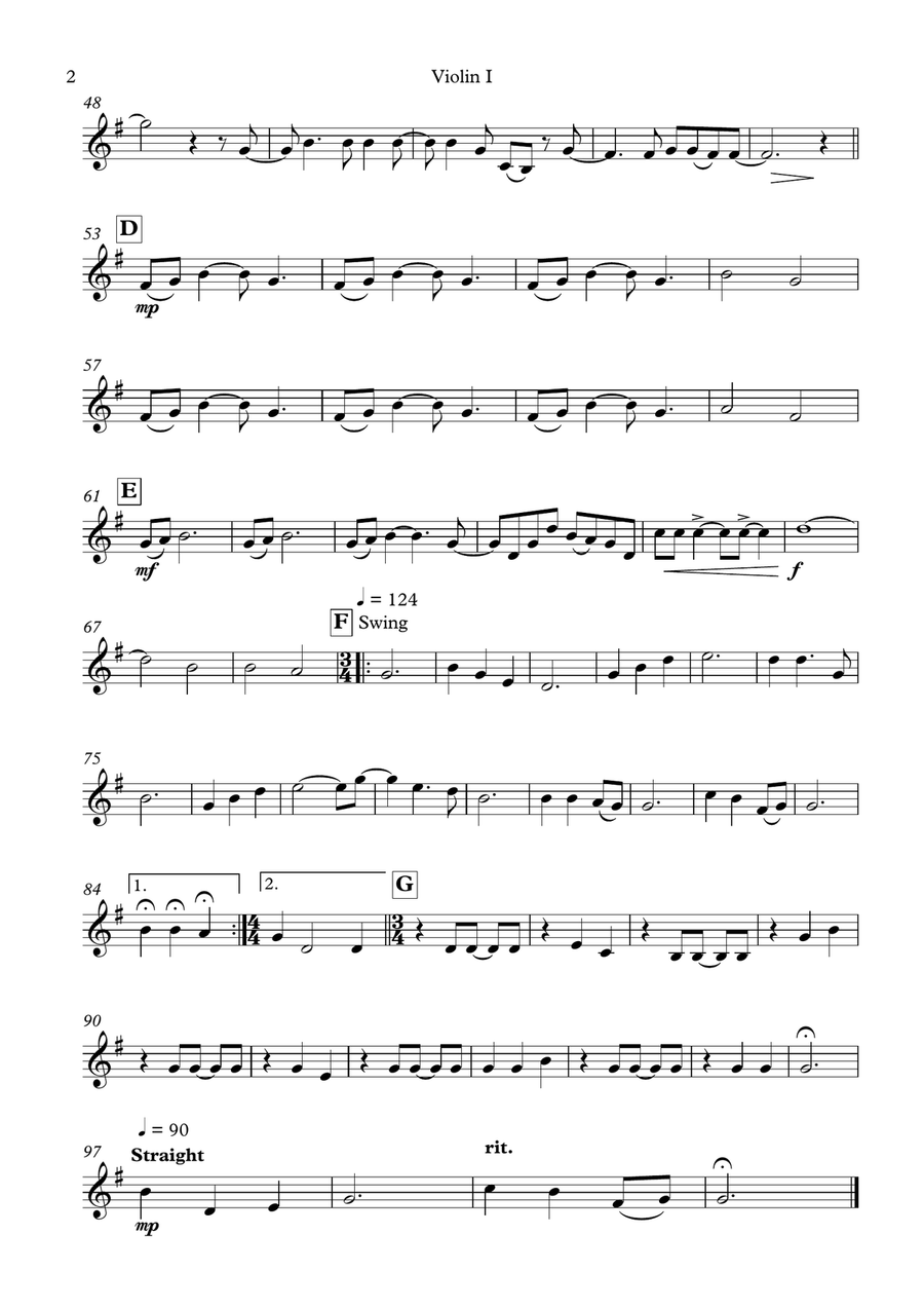 Christmas Lights Christmas Lights String Quartet scores gallery preview page 3