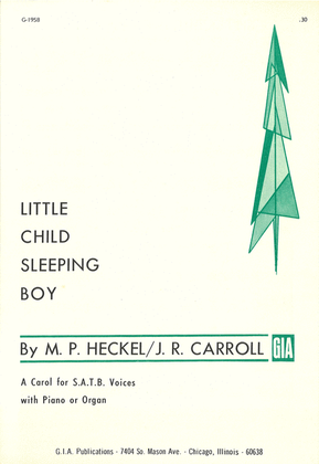 Book cover for Little Child, Sleeping Boy