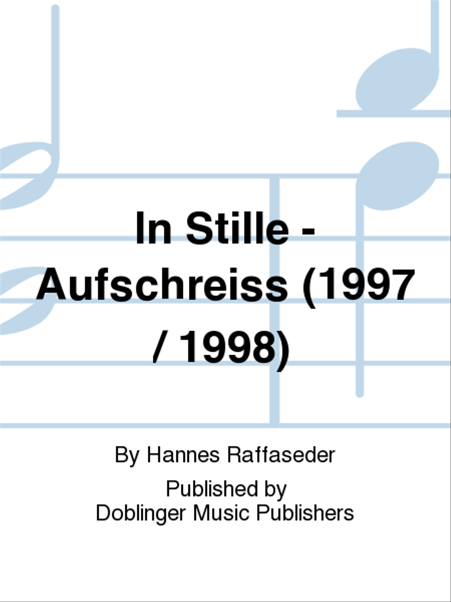 In Stille - Aufschrei! (1997 / 98) Flute scores gallery preview page 1