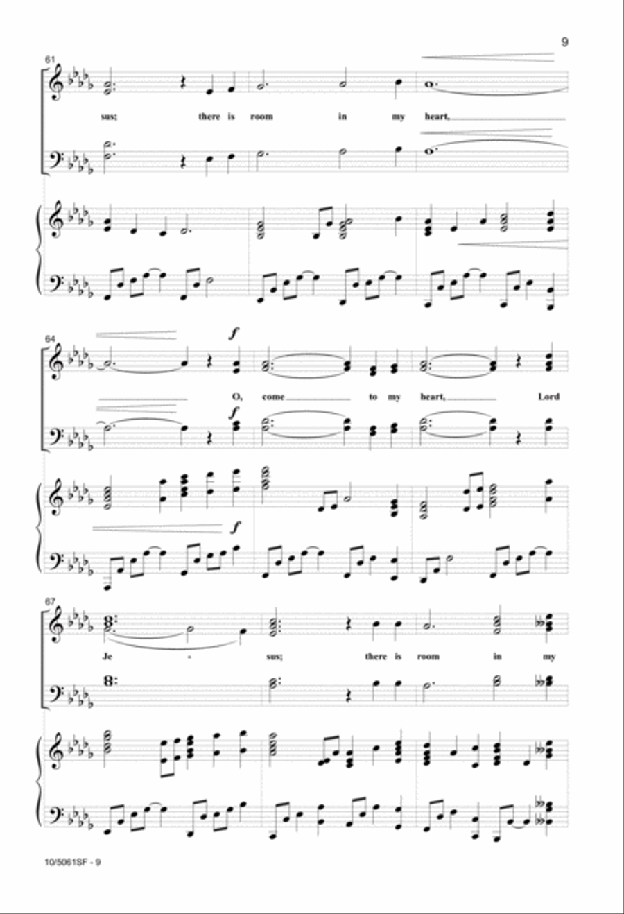 O Come to My Heart O Come to My Heart 4-Part scores gallery preview page 9
