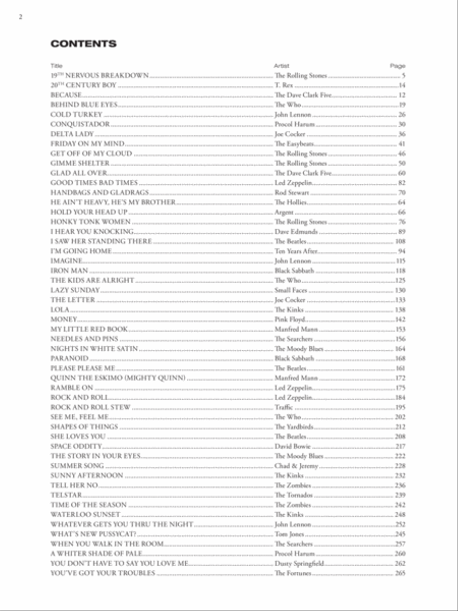 The New Guitar Big Book of Hits -- British Rock Guitar Tablature scores gallery preview page 2