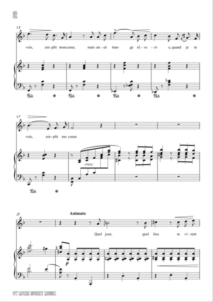 Viardot-Fleur desséchée in F Major,for Voice and Piano