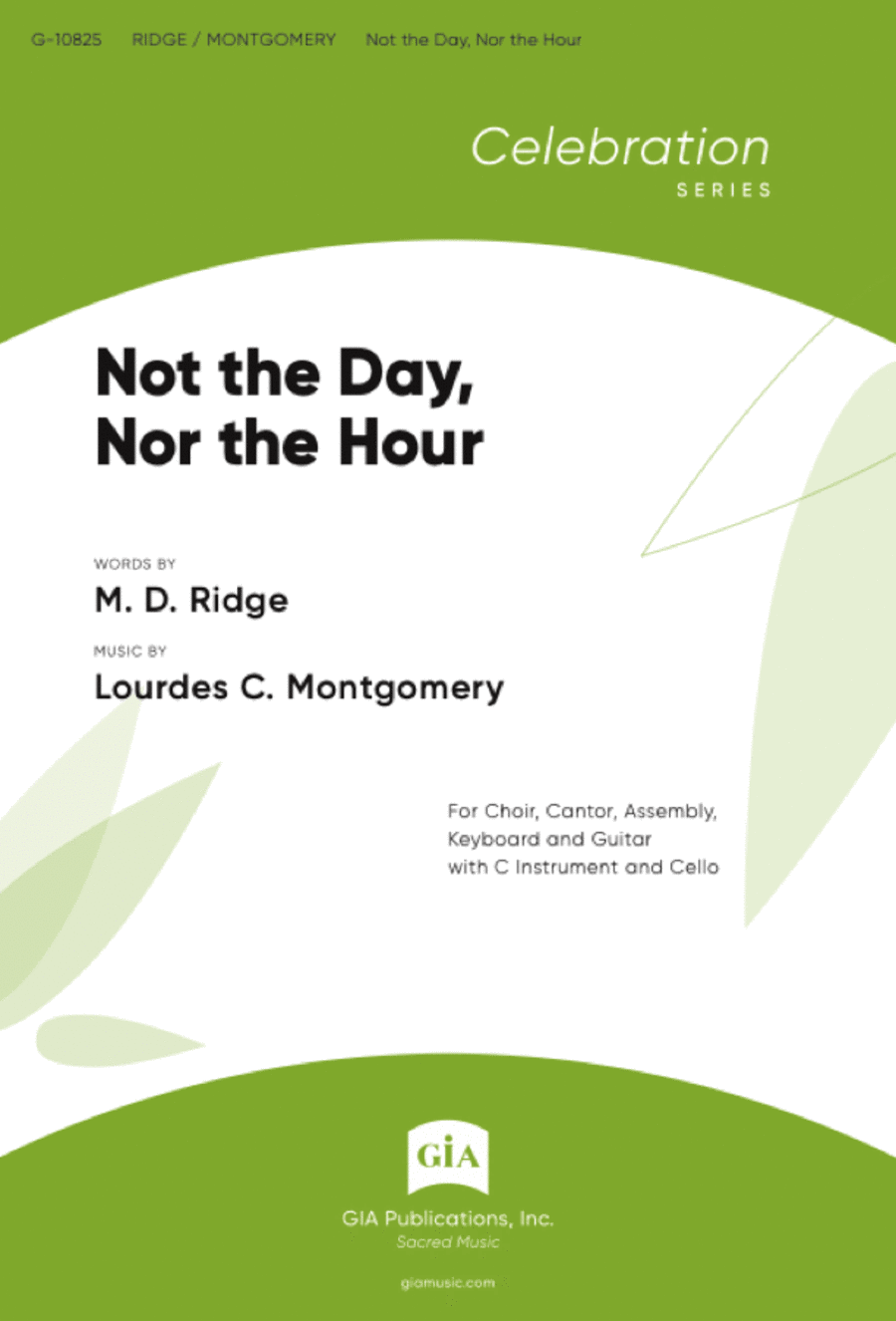 Not the Day, Nor the Hour 4-Part scores gallery preview page 1