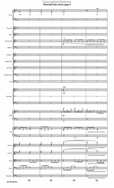 Heavenly Star - Orchestral Score and CD with Printable Parts
