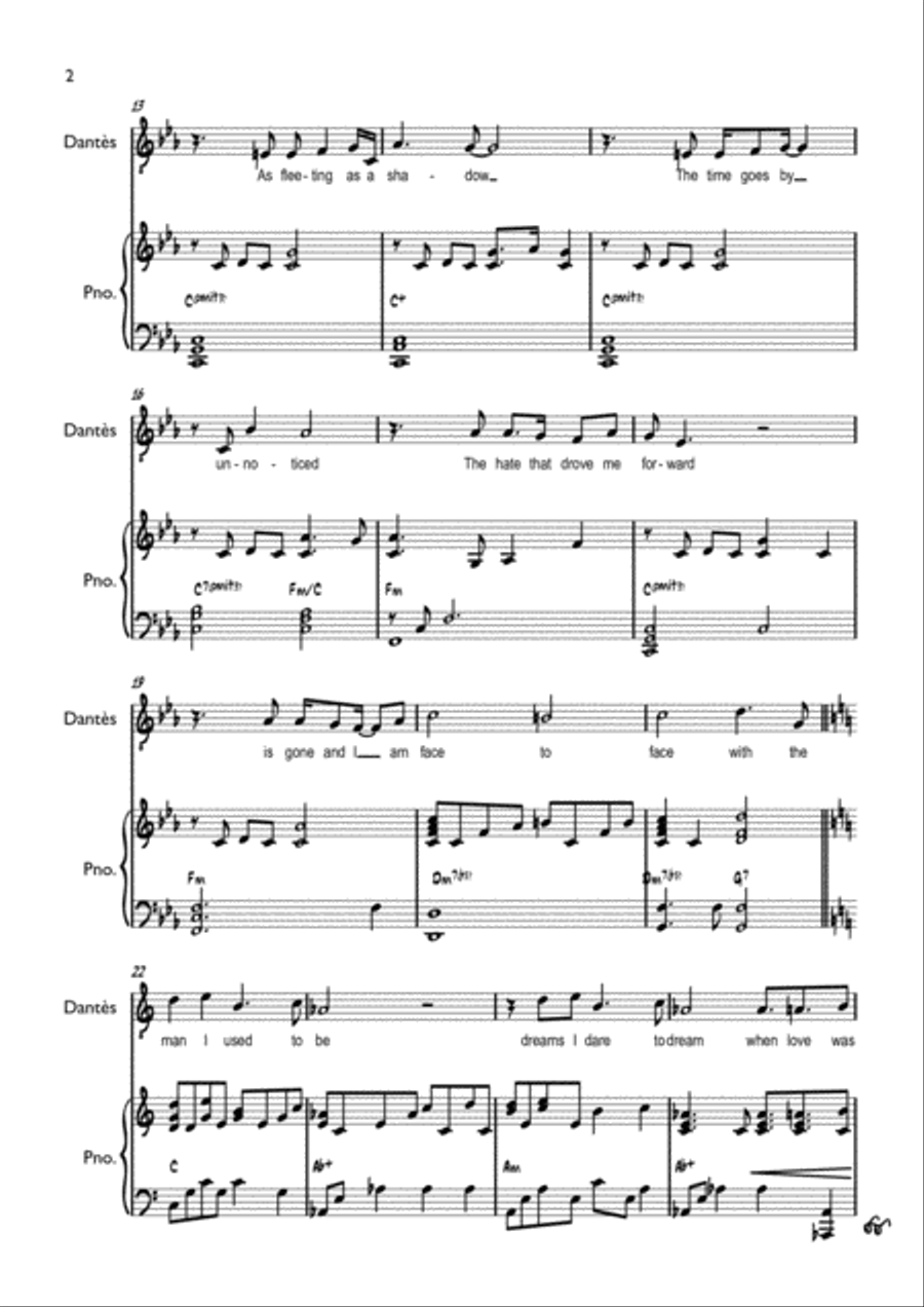 The Man I Used To Be Piano, Vocal, Guitar scores gallery preview page 3