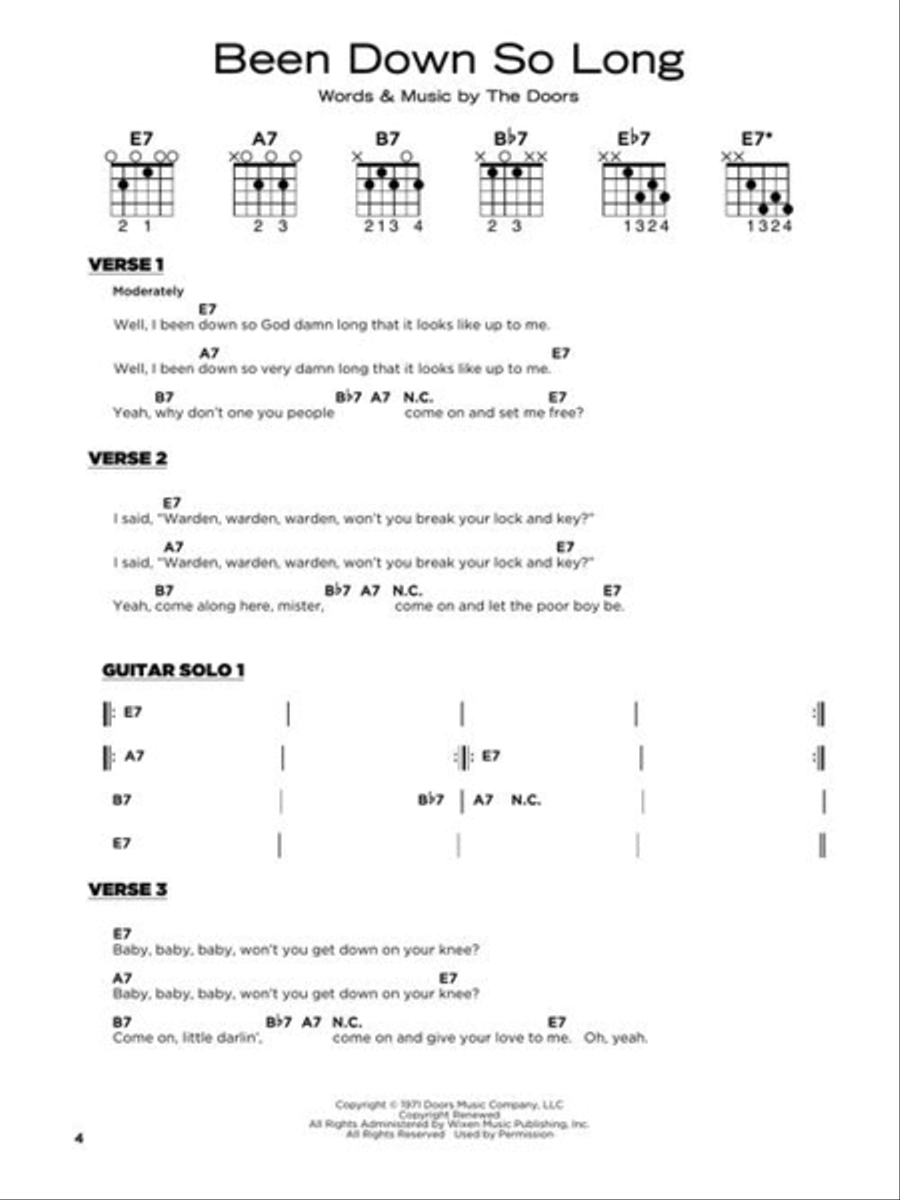 The Doors - Really Easy Guitar Series Electric Guitar scores gallery preview page 5