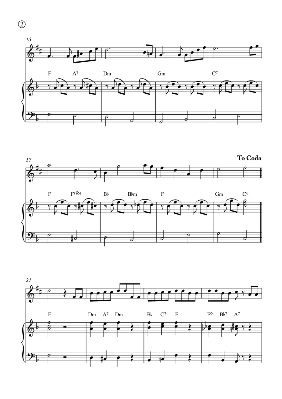 Hymne A L'amour Alto Saxophone scores gallery preview page 2