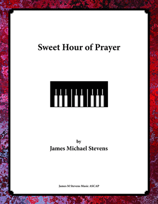 Book cover for Sweet Hour of Prayer - Piano Solo