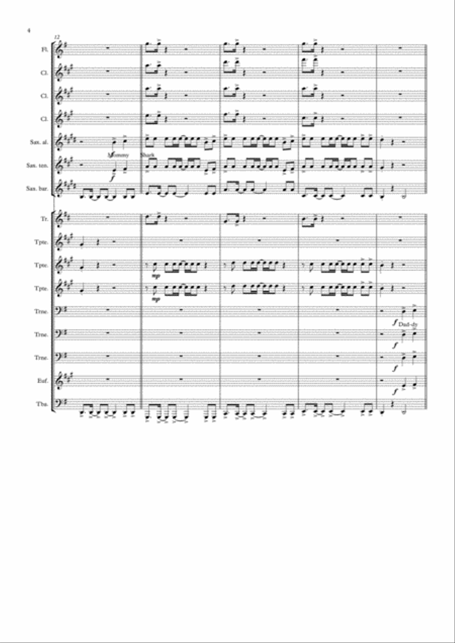 Baby Shark Marching Band scores gallery preview page 4