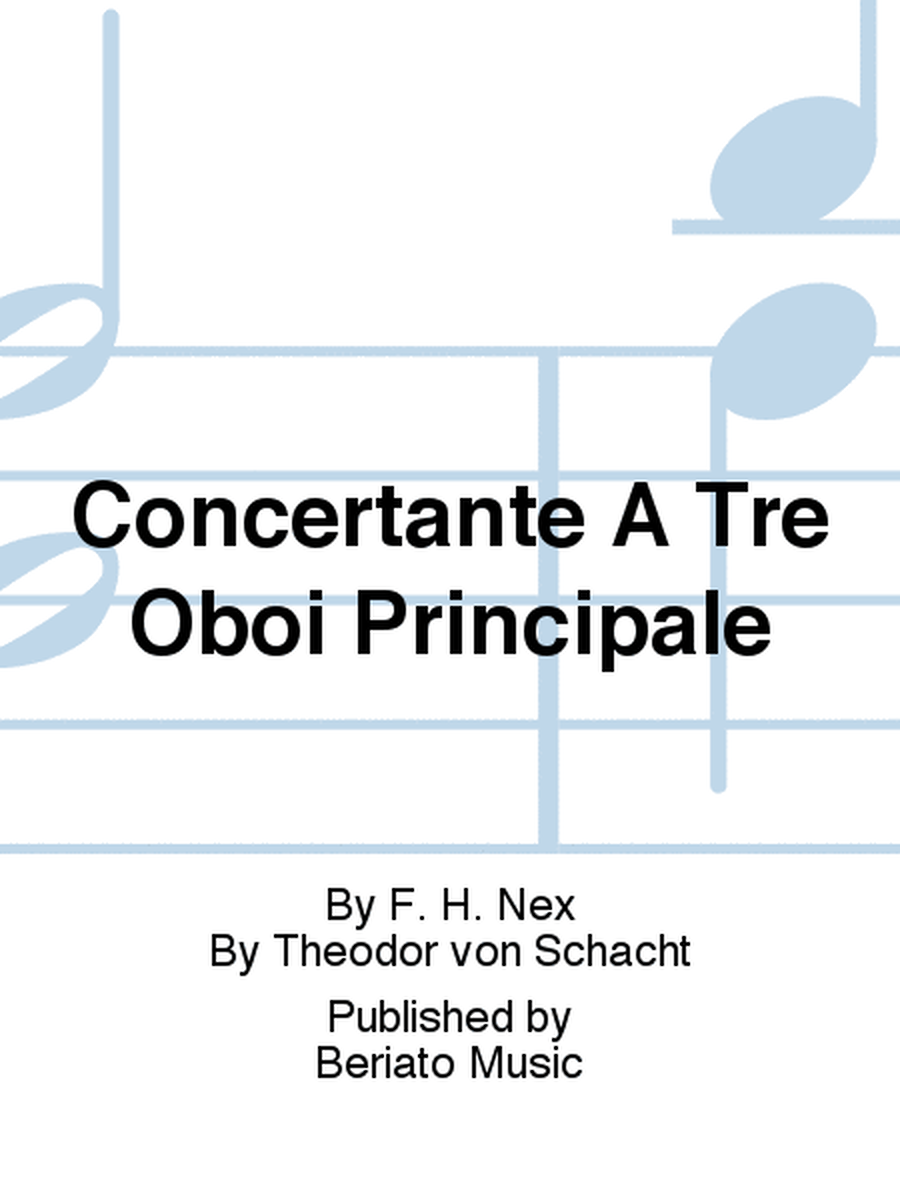Concertante A Tre Oboi Principale