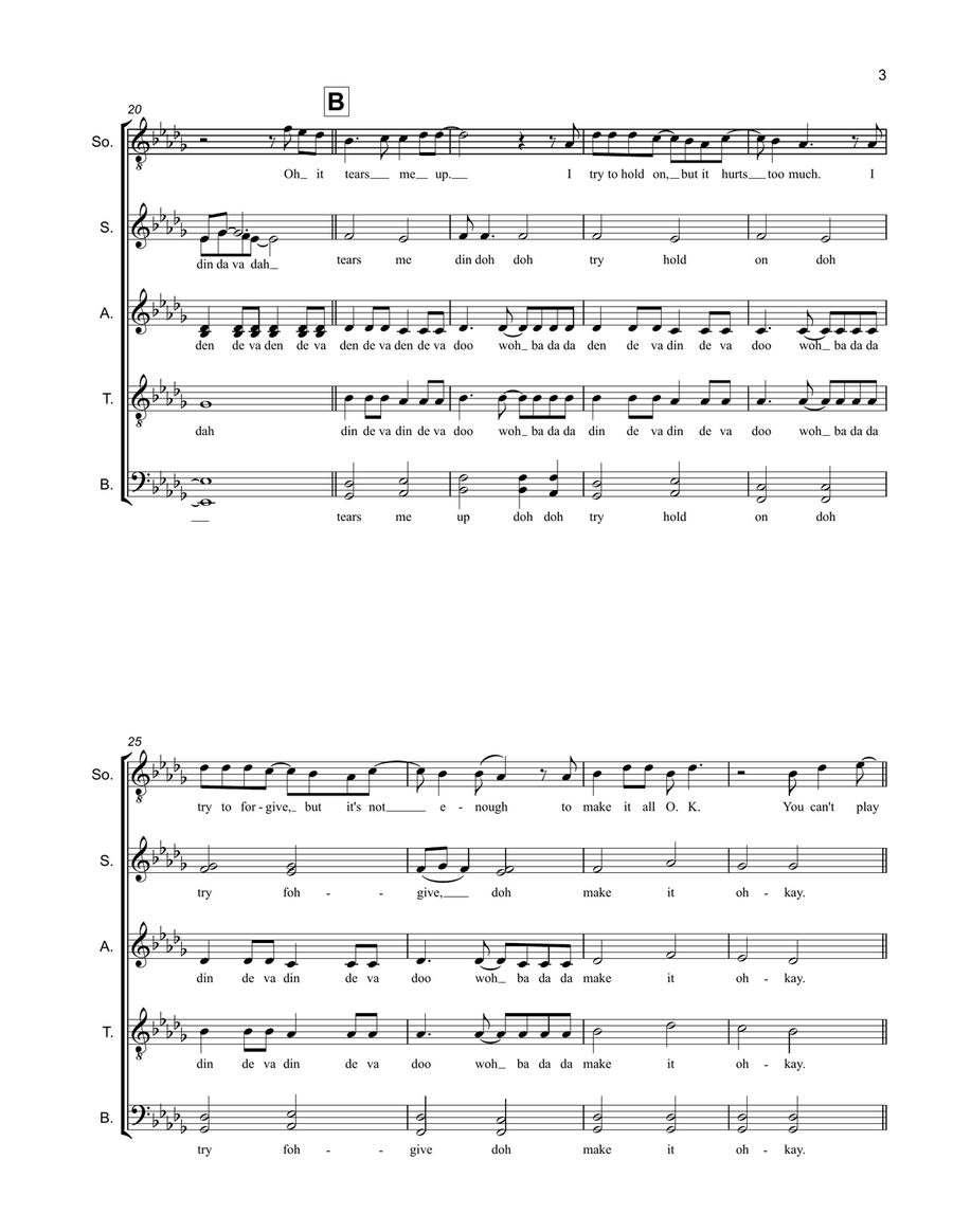 Broken Strings 4-Part scores gallery preview page 3