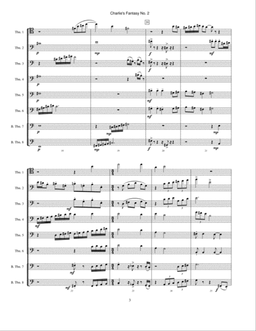 Charlie's Fantasy No. 2 Large Ensemble scores gallery preview page 3