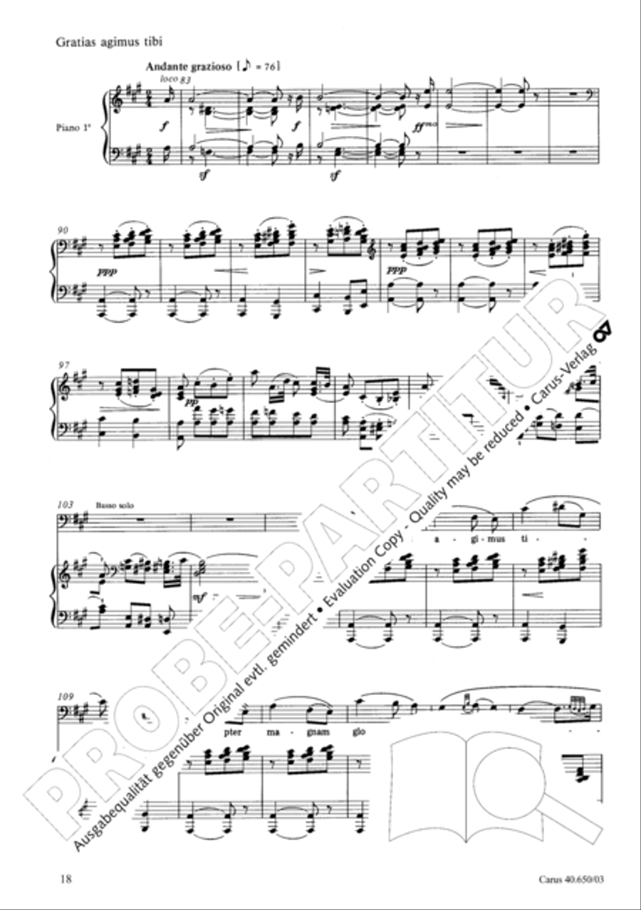 Petite Messe solennelle 4-Part scores gallery preview page 21