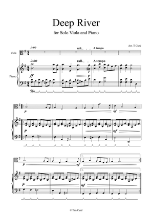 Deep River for Solo Viola and Piano