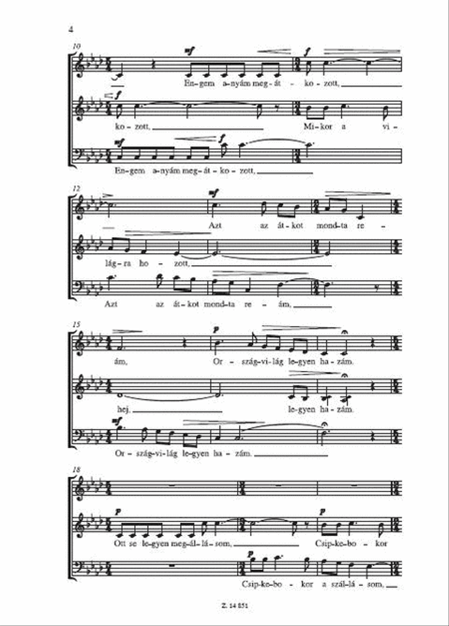 Kárpátokon Innen És Túl Choir scores gallery preview page 2
