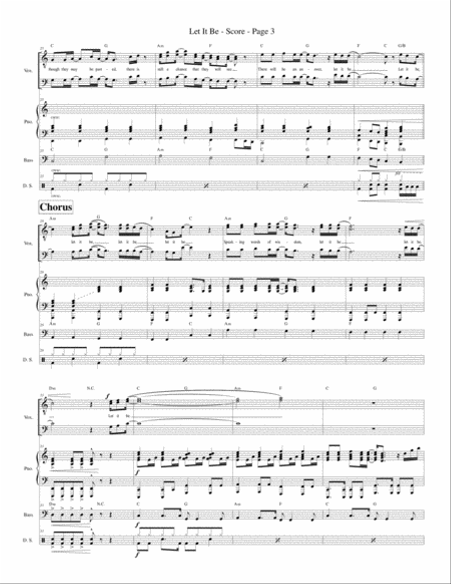 Let It Be Let It Be Voice scores gallery preview page 5