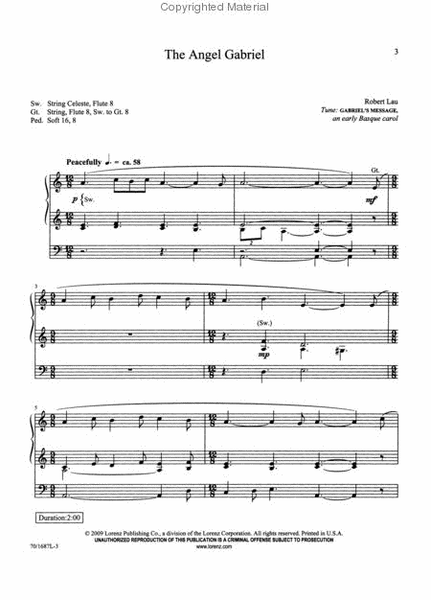 O Come, Emmanuel by Robert Lau Organ Solo - Sheet Music