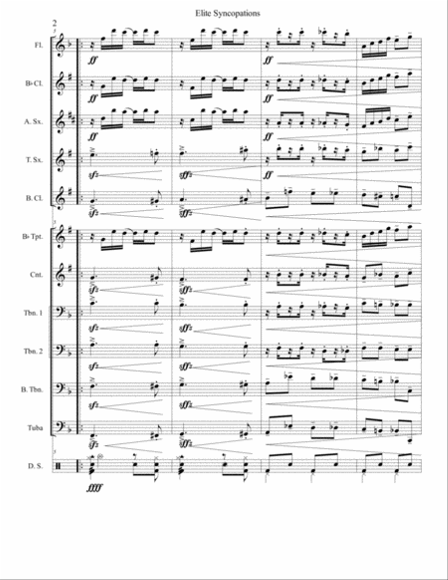 Elite Syncopations Elite Syncopations Jazz Ensemble scores gallery preview page 2
