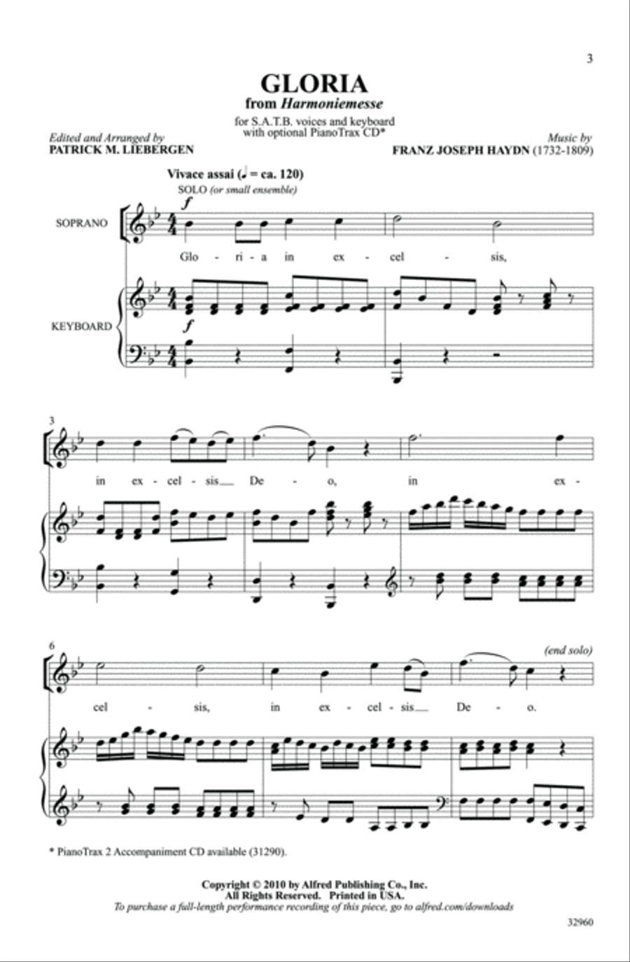 Gloria 4-Part scores gallery preview page 2