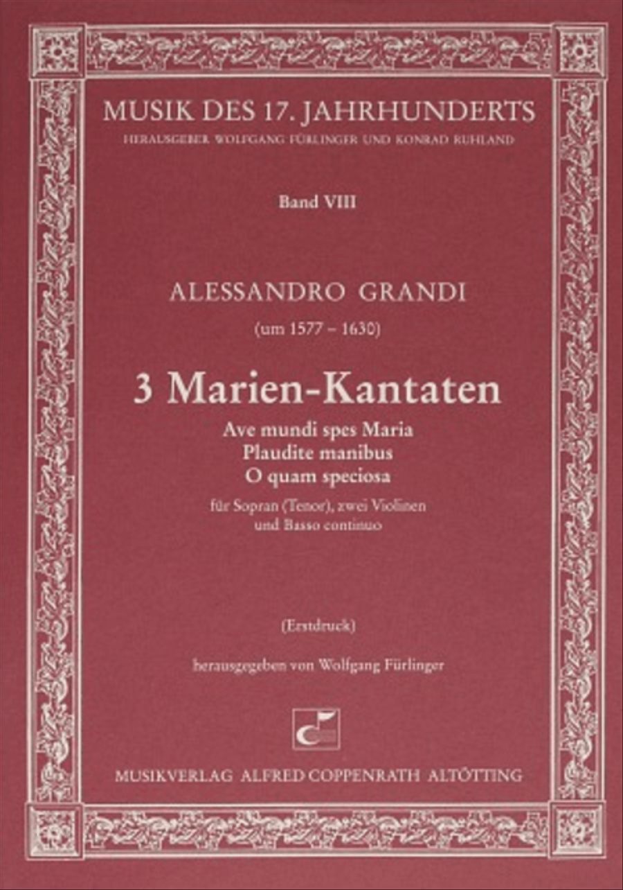 Grandi: 3 Marien-Kantaten