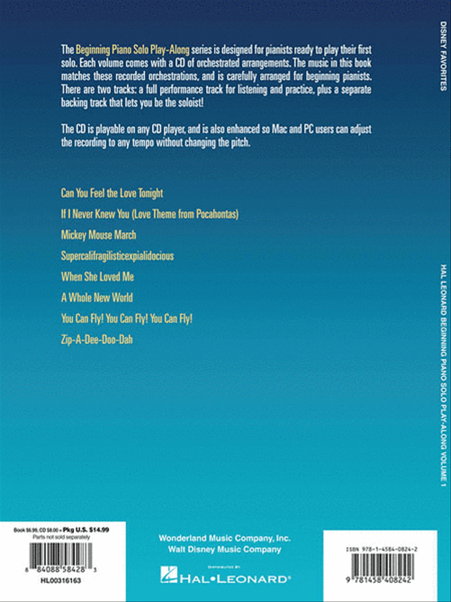 Disney Favorites Disney Favorites Piano Solo scores gallery preview page 2