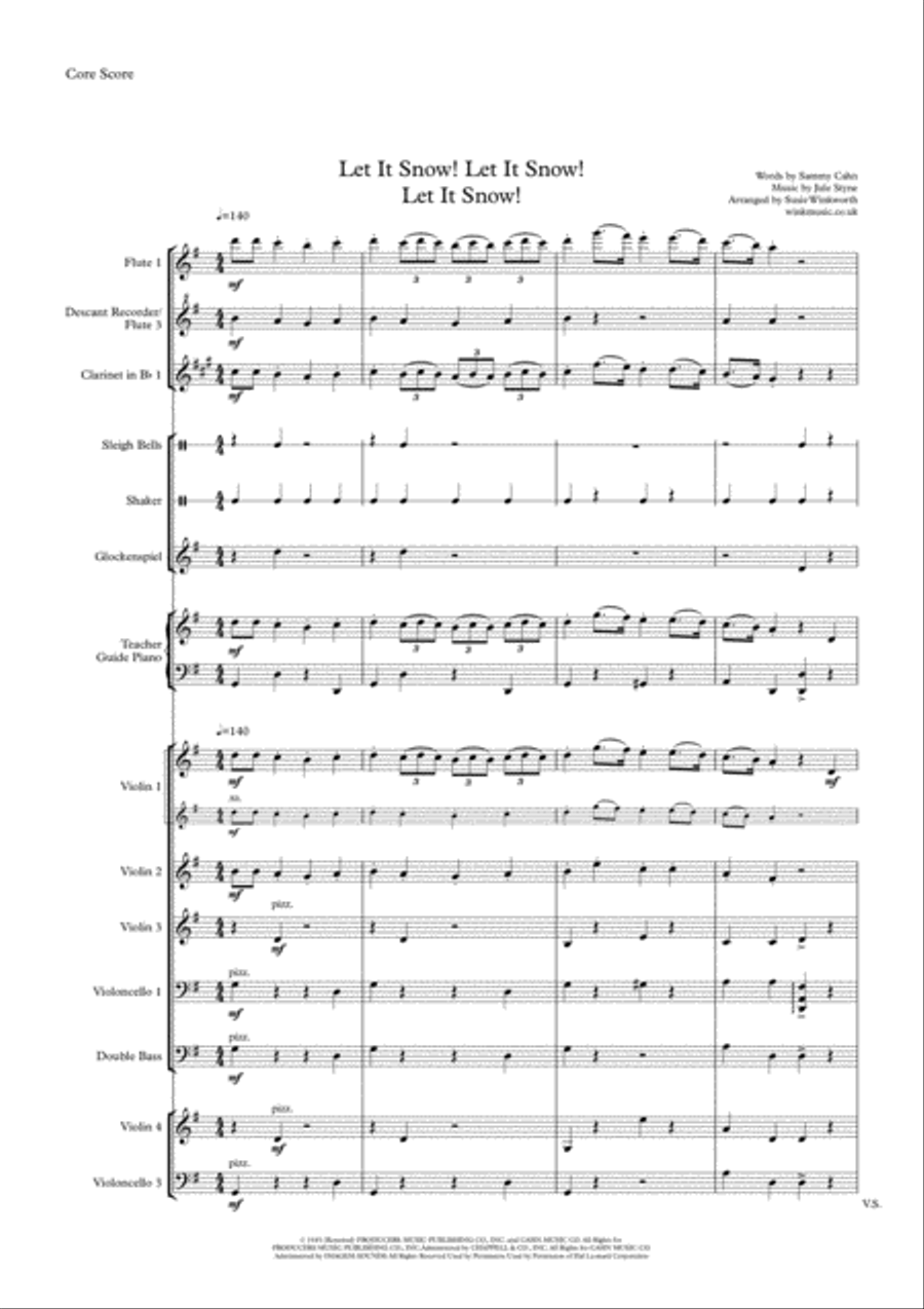 Let It Snow! Let It Snow! Let It Snow! Full Orchestra scores gallery preview page 6