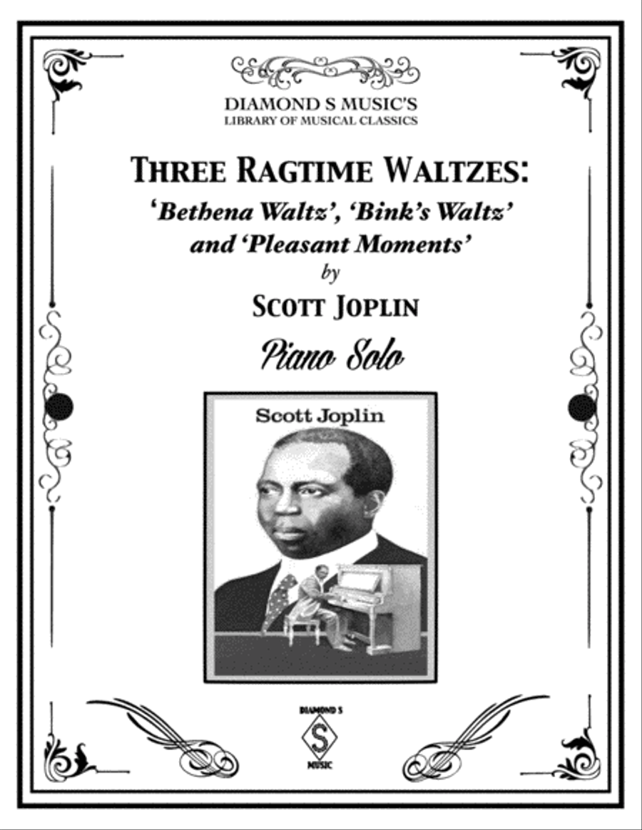 Three Ragtime Waltzes by Scott Joplin (Bethena, Bink’s Waltz, Pleasant Moments) - Piano Solo Piano Solo scores gallery preview page 2