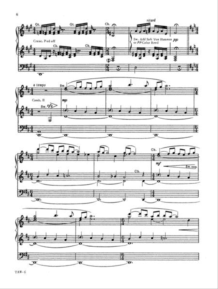 Ted Alan Worth in Concert Organ Solo scores gallery preview page 6
