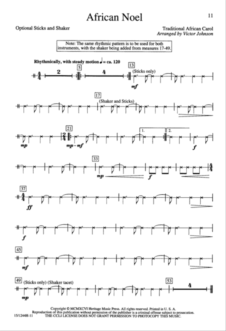 African Noel African Noel TTB scores gallery preview page 11