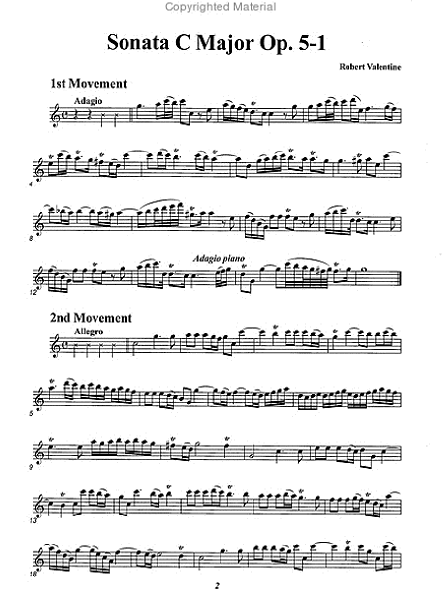Sonatas Vol. 1 Alto Recorder scores gallery preview page 2