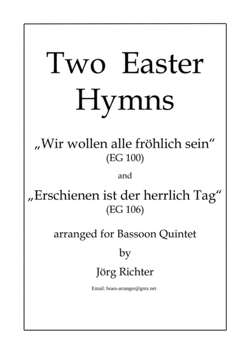 Two Easter Hymns for Bassoon Quintet image number null