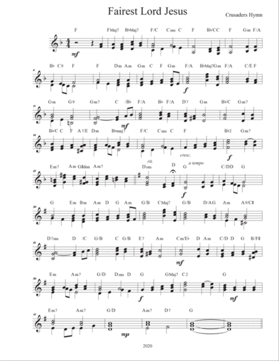 Hymn Arrangements Fake Book Volume ONE Piano Solo scores gallery preview page 5