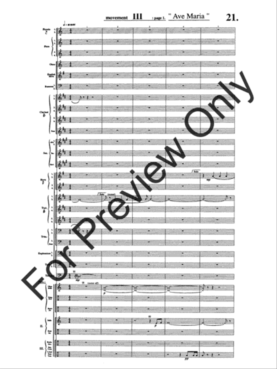 Symphony #1 In Memoriam Dresden 1945 Concert Band scores gallery preview page 25