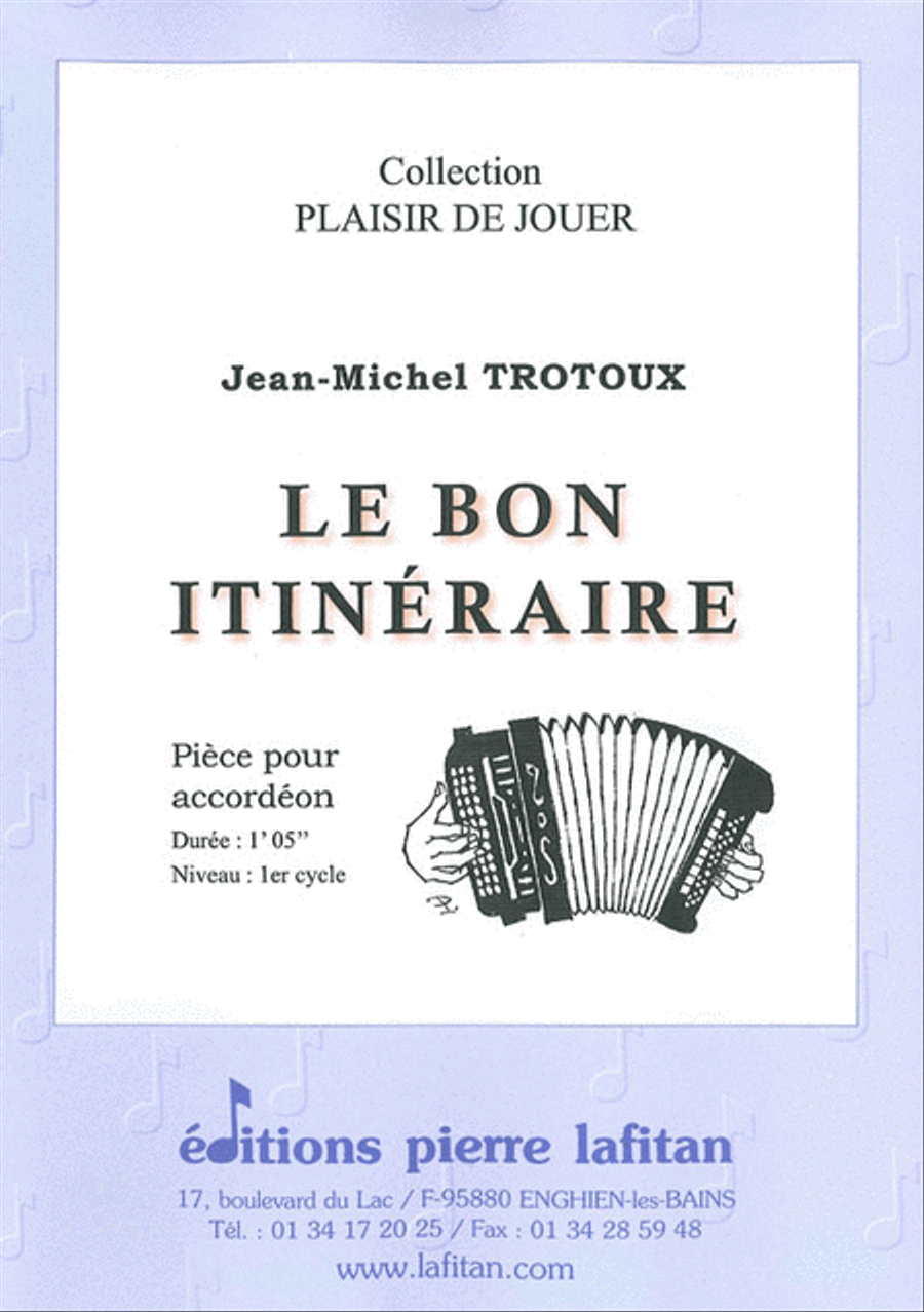 Le Bon Itinéraire Accordion scores gallery preview page 1