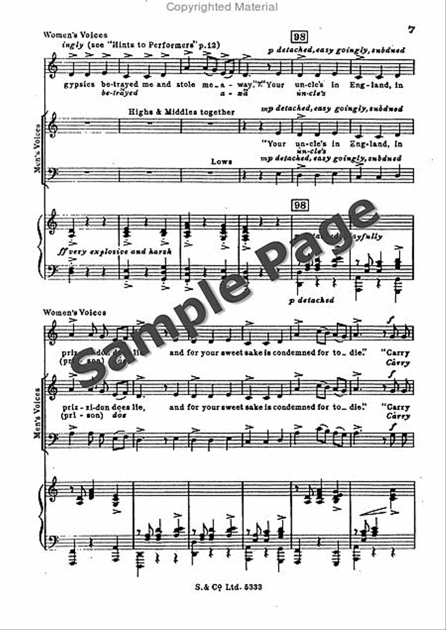 The lost lady found Mixed Choir scores gallery preview page 8