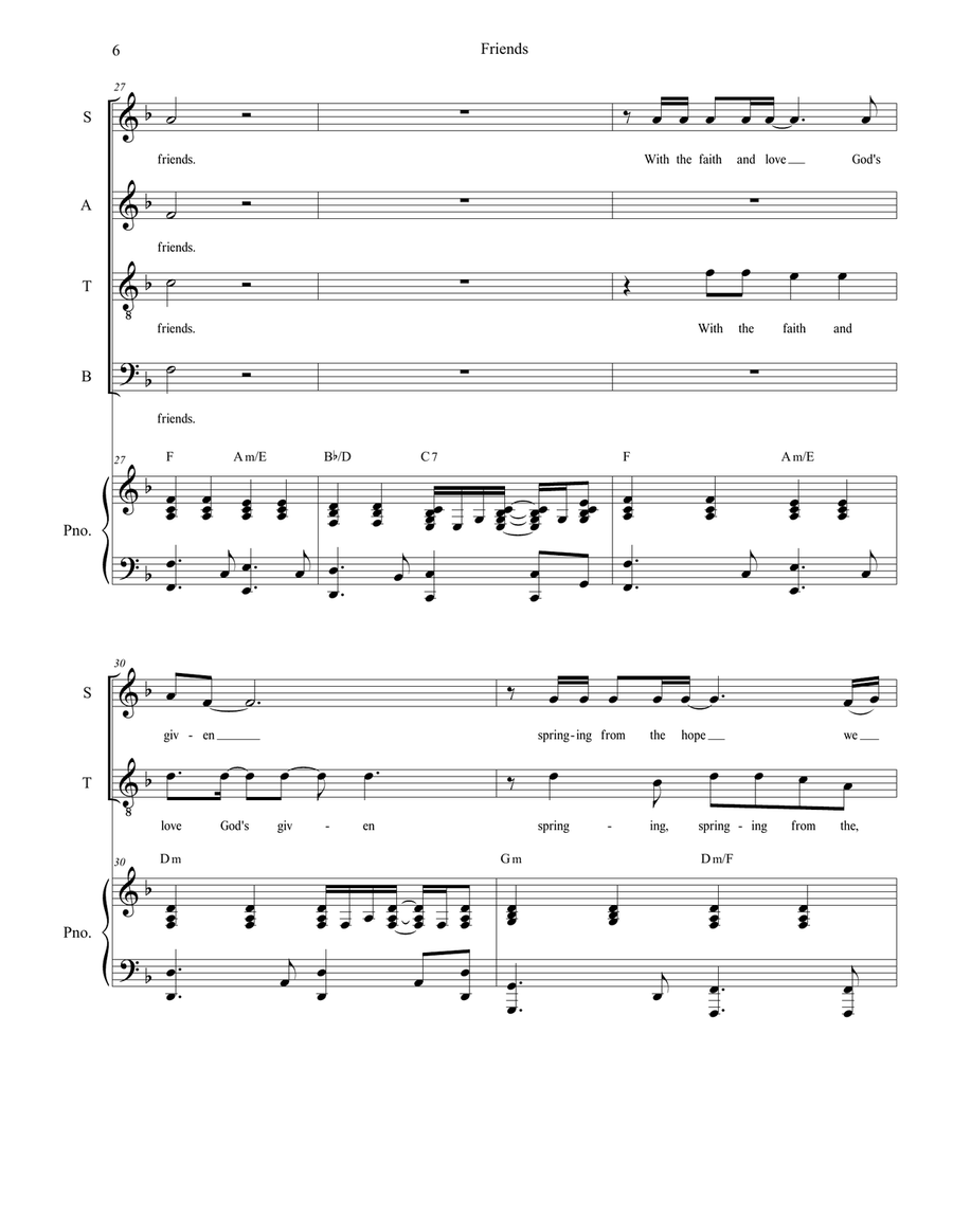 Friends 4-Part scores gallery preview page 6