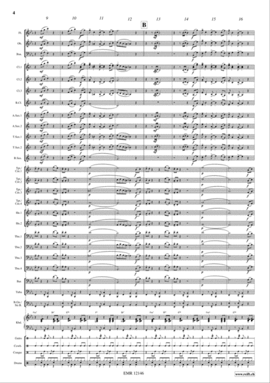 Chicas Bananas Concert Band scores gallery preview page 4
