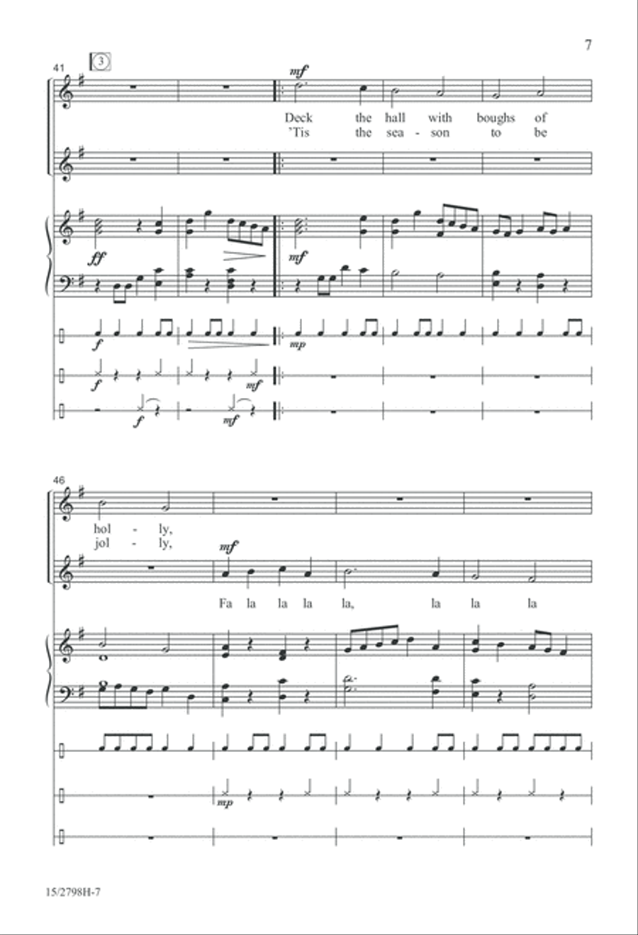 Be Glad This Festive Day SSA scores gallery preview page 8
