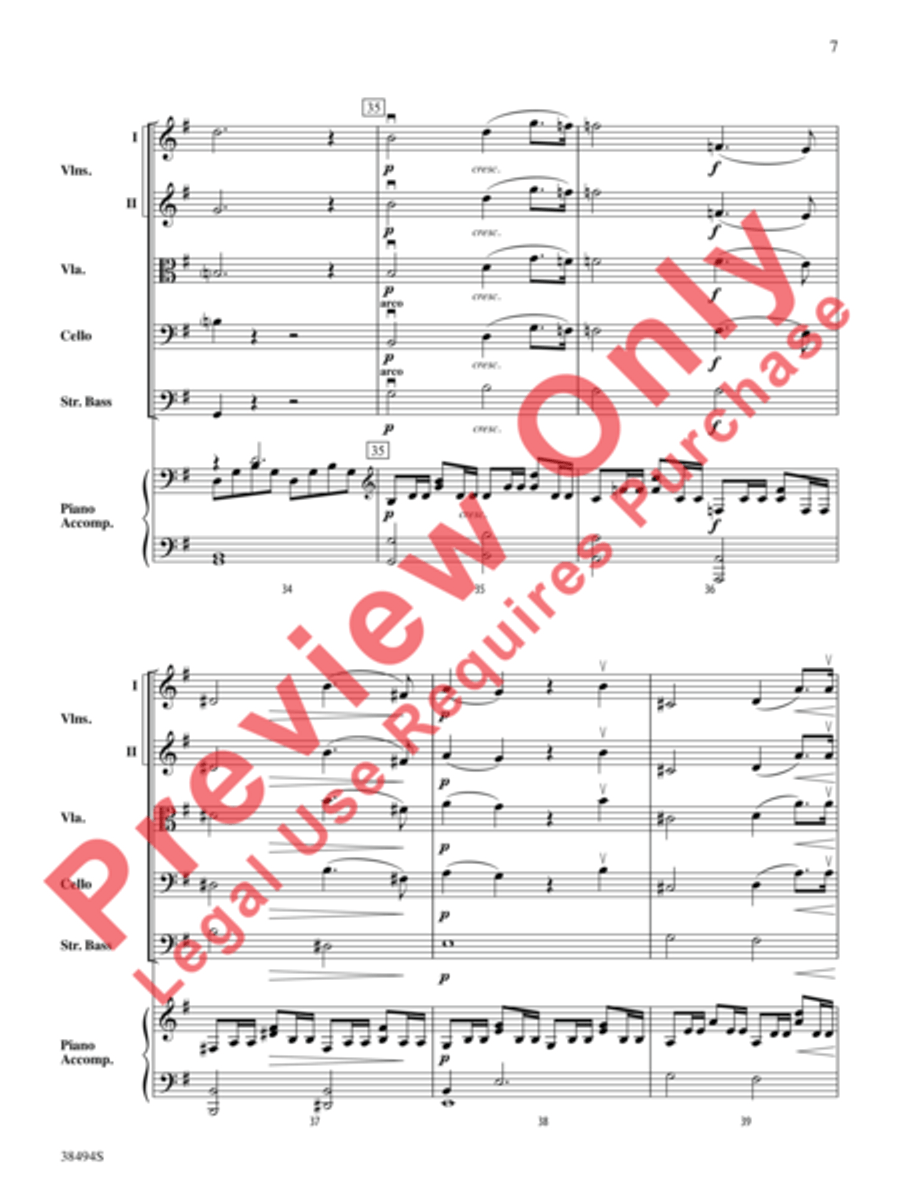 Cavatina String Orchestra scores gallery preview page 8