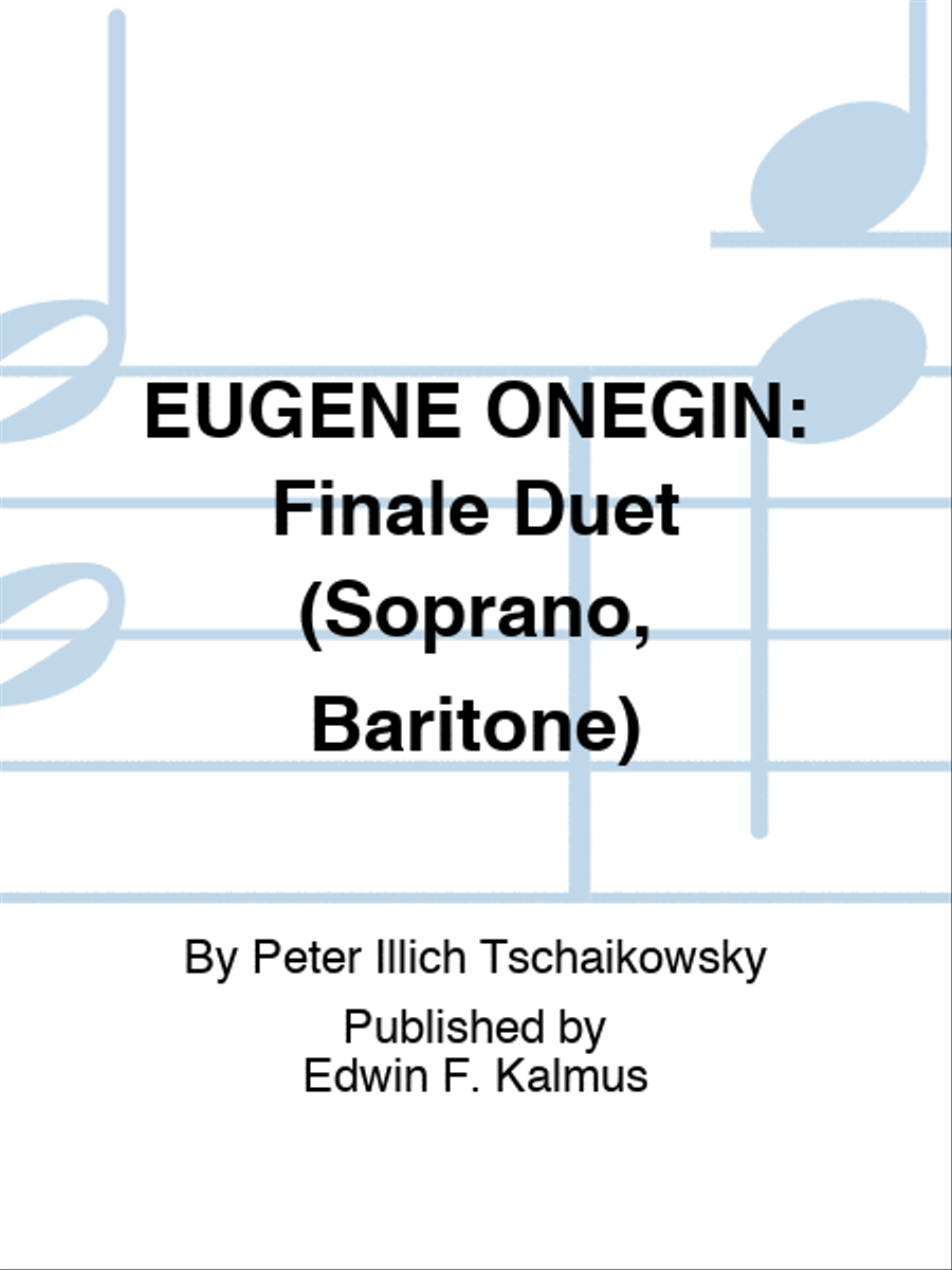 EUGENE ONEGIN: Finale Duet (Soprano, Baritone) Brass Duet scores gallery preview page 1