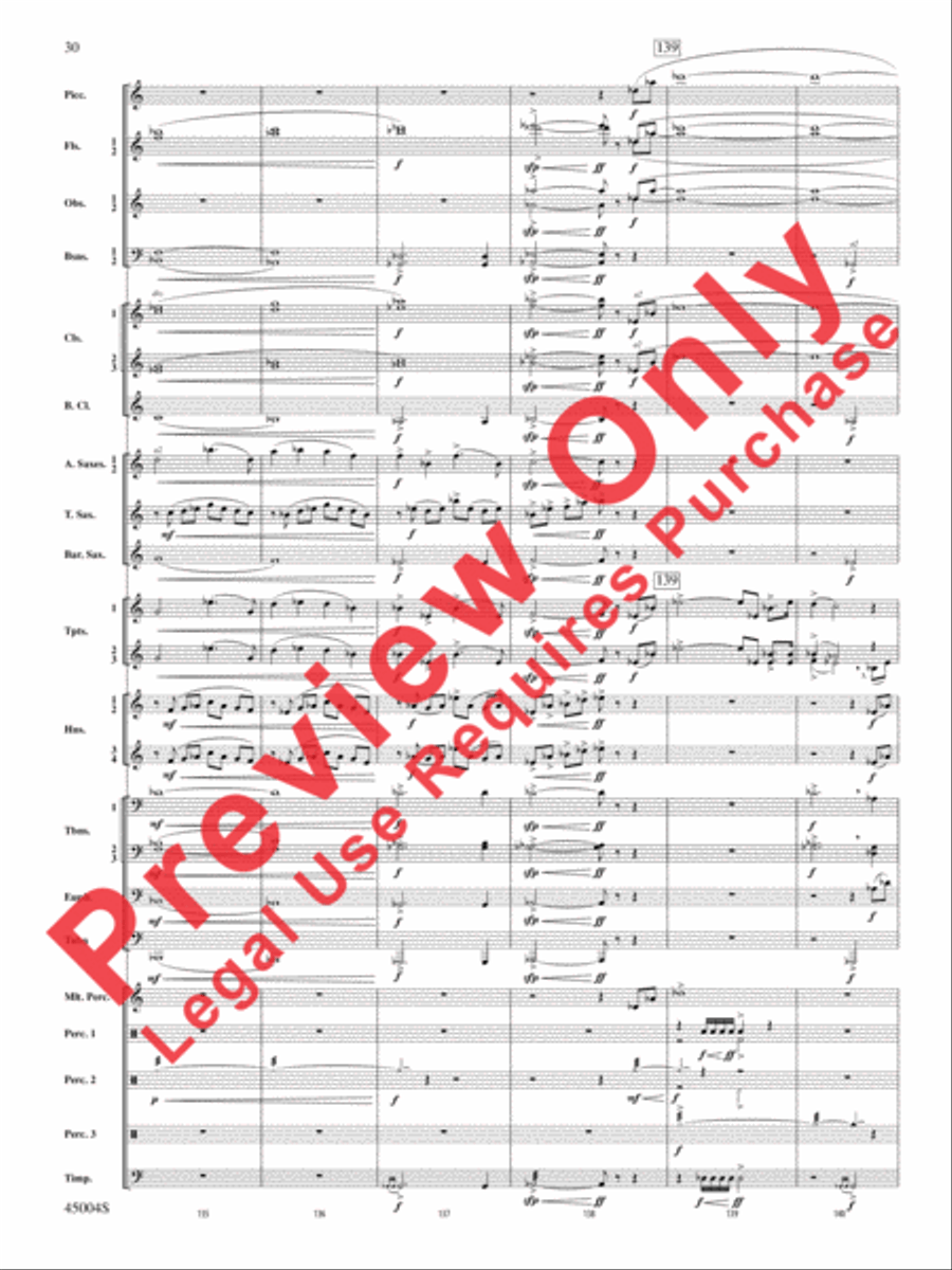 Red Rock Mountain Concert Band scores gallery preview page 65