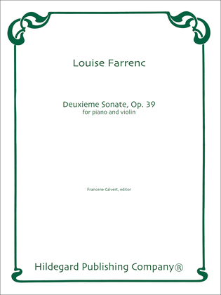 Book cover for Deuxième Sonate for Piano and Violin
