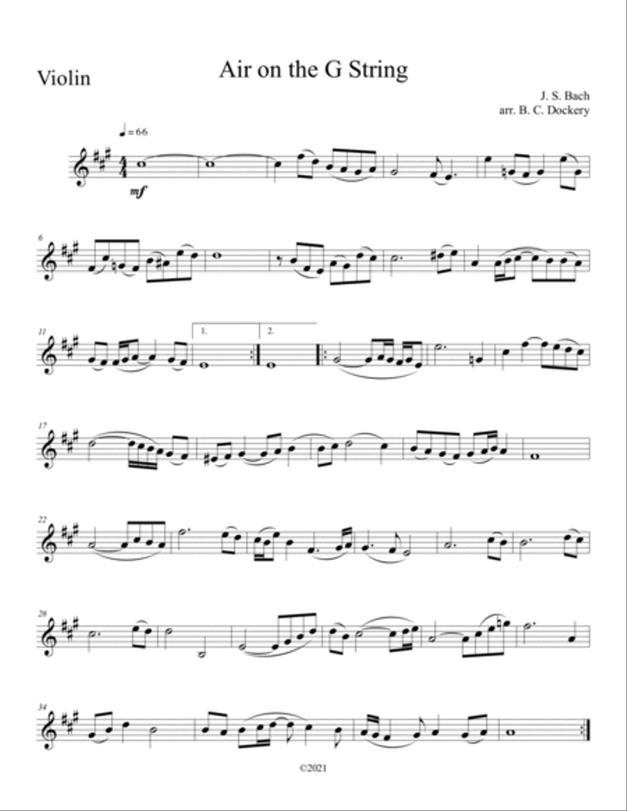 10 Wedding Duets for Violin and Cello String Duet scores gallery preview page 5
