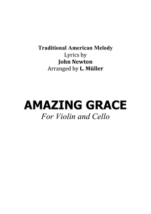 Amazing Grace - For Violin and Cello - With Chords