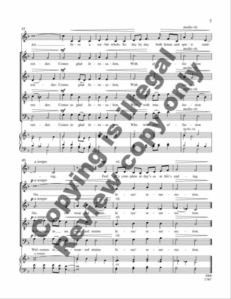 Morning Devotion 4-Part scores gallery preview page 5
