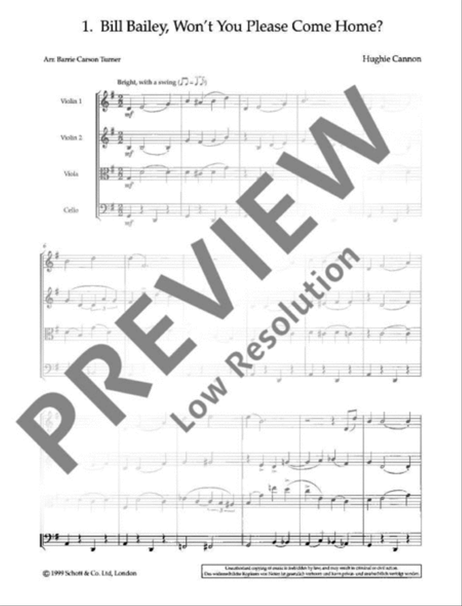 Beautiful Dreamer String Quartet scores gallery preview page 5