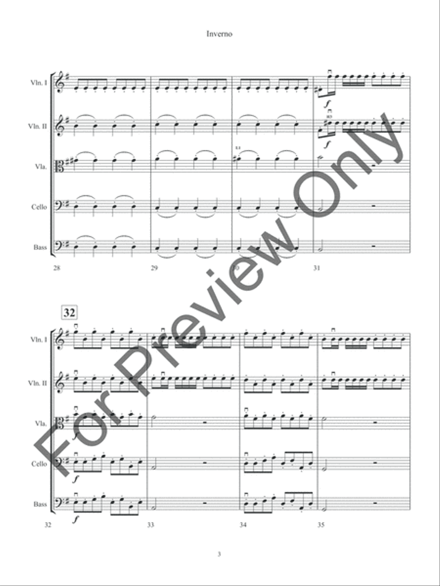 Inverno Inverno String Orchestra scores gallery preview page 6