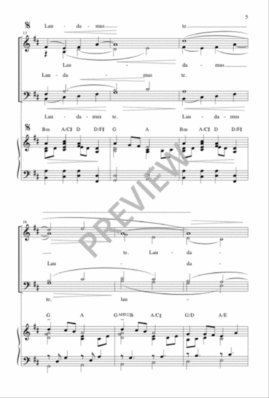 Laudamus Te Laudamus Te 4-Part scores gallery preview page 4
