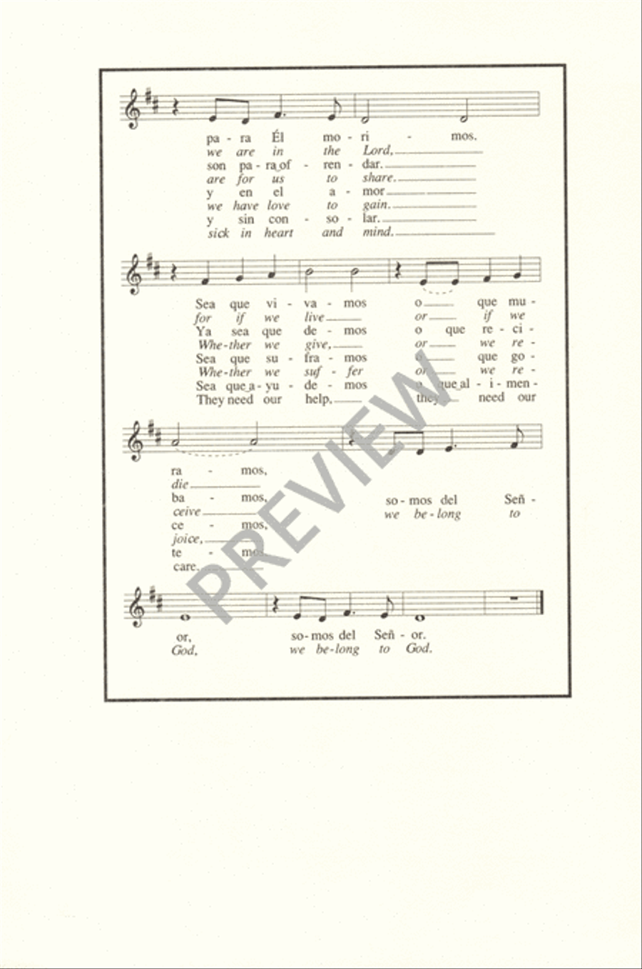 Pues Si Vivimos 3-Part scores gallery preview page 12