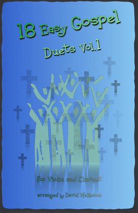 Book cover for 18 Easy Gospel Duets Vol.1 for Violin and Clarinet